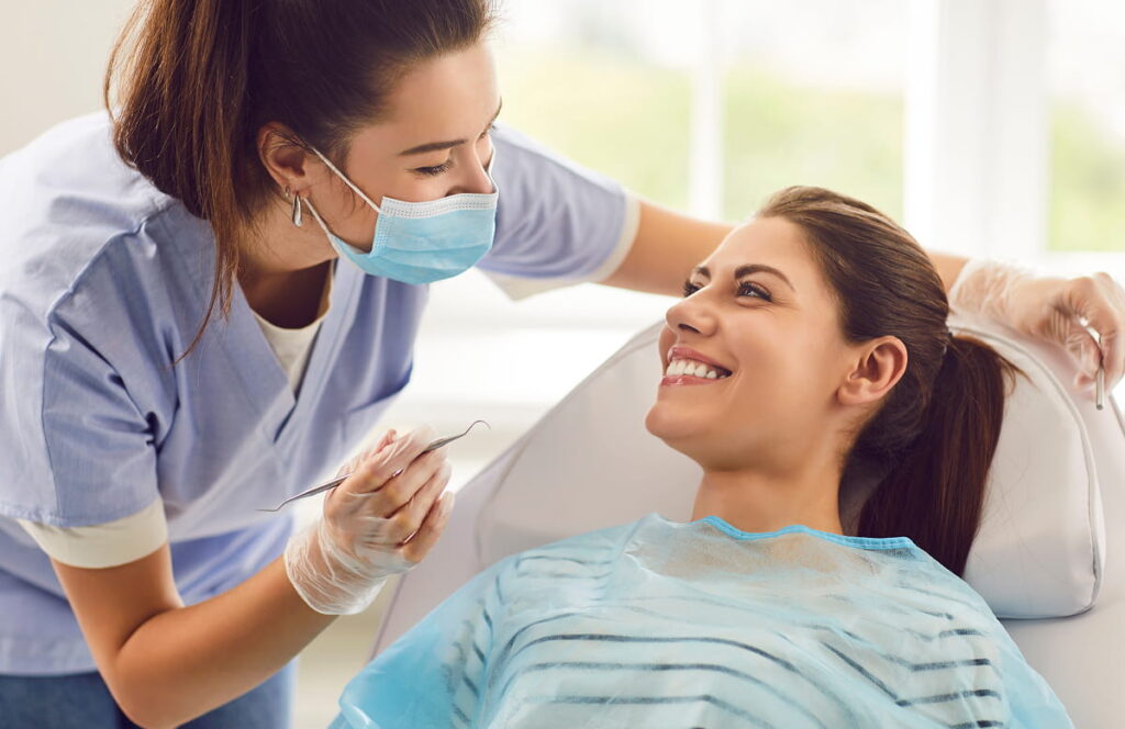 dentist and patient
